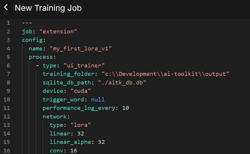 Configuration editor
